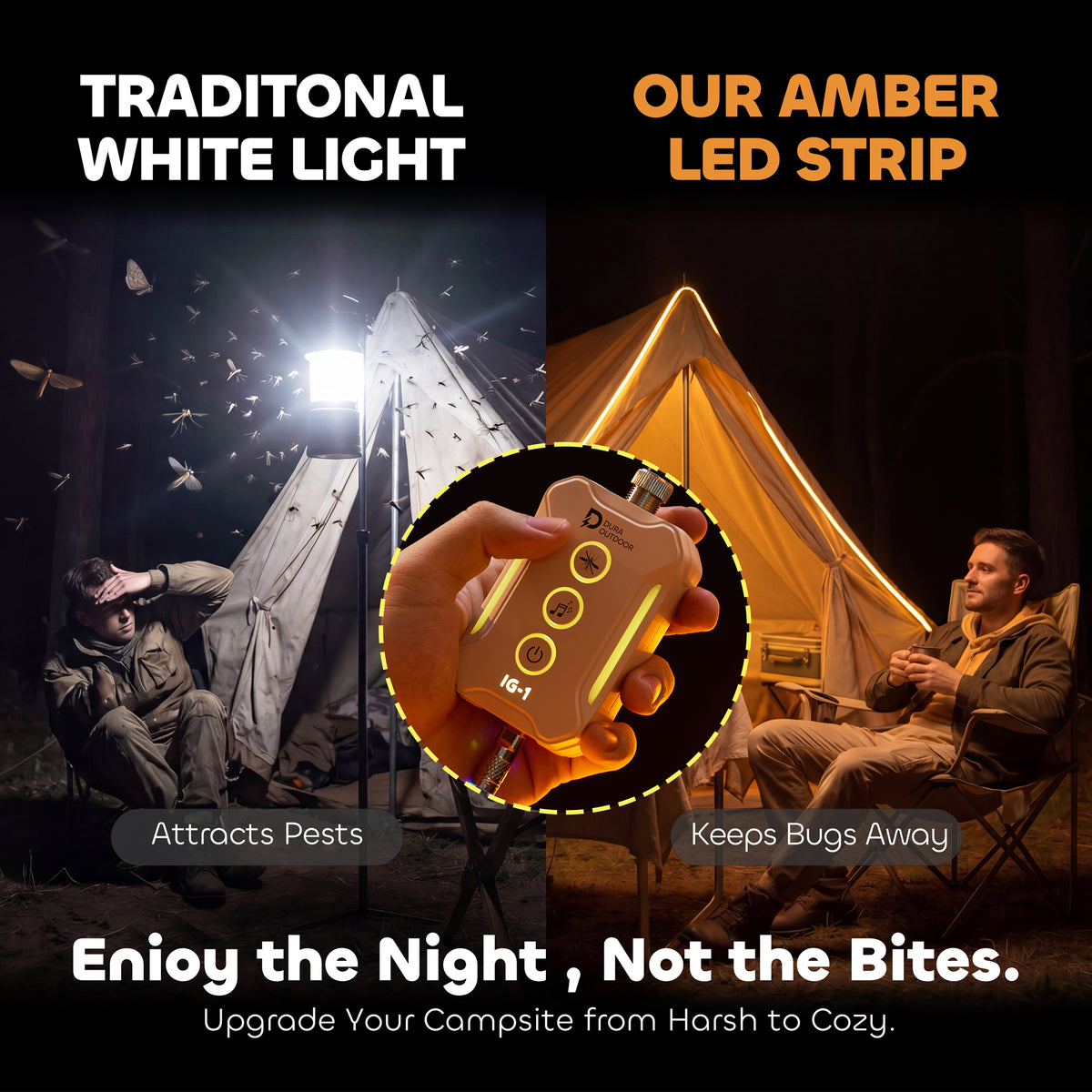 DURA IG-1 10ft App-Free Bug-Repellent Light Strip